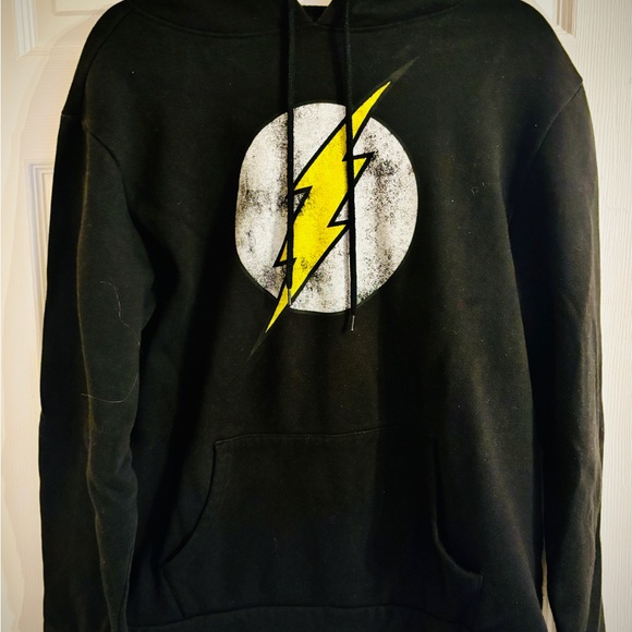 DC Comics Other - DC Comics The Flash Logo Distressed Hooded Sweatshirt